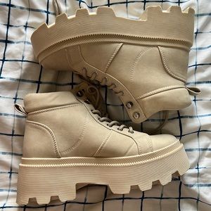 Beige forever 21 boots